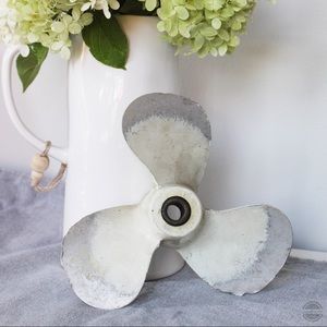 Antique Metal Boat Propeller - Nautical Decor Prop